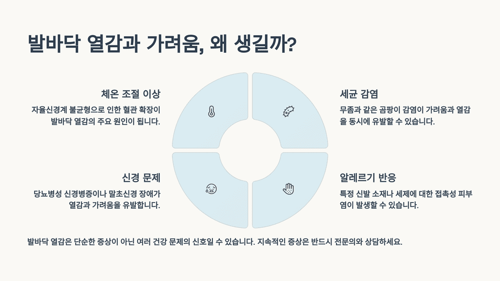 발바닥 열감과 가려움, 왜 생길까?