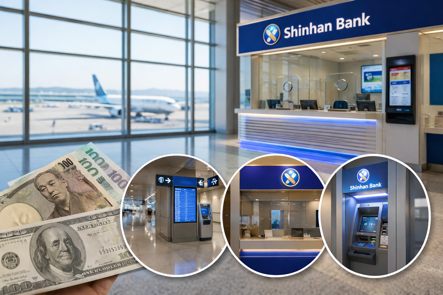 김해공항 신한은행 환전 위치 총정리|운영시간·ATM·수수료까지 한번에 확인 관련 사진