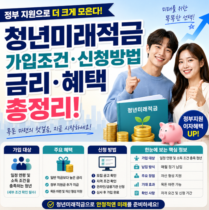 "모르면 손해..." 청년미래적금 가입조건 신청방법 금리 혜택 전부알려드림1