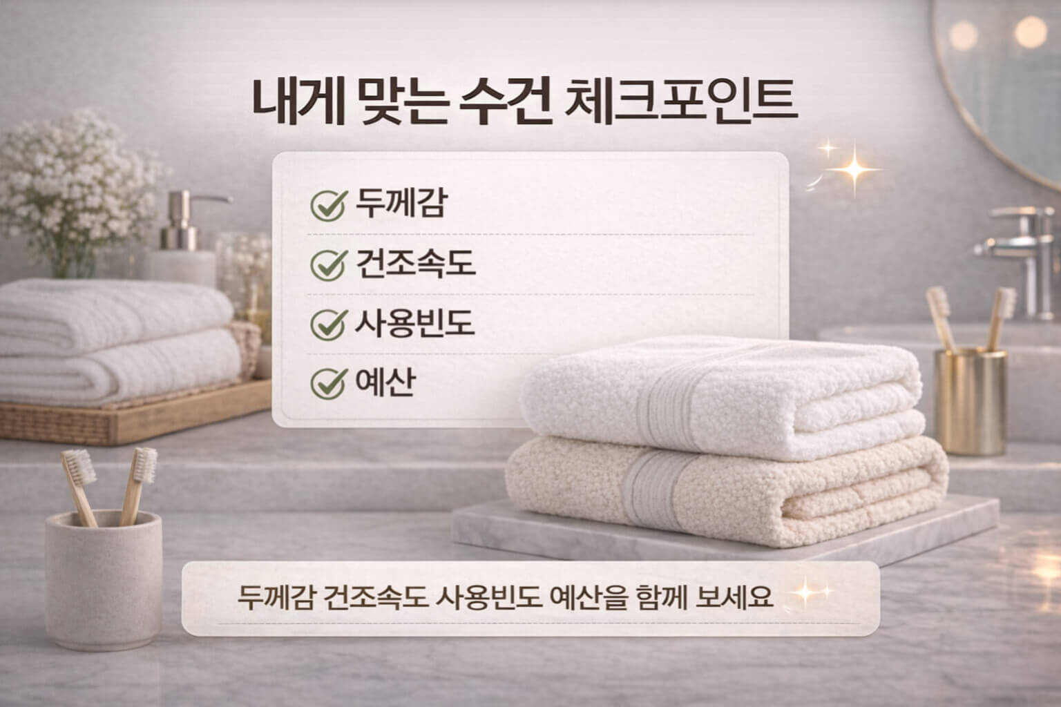 수건 GSM 뜻과 계산 질문을 요약한 FAQ 안내 이미지