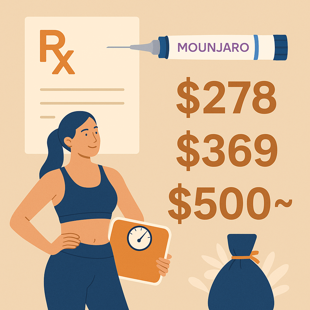 비급여 항목으로 처방되는 마운자로 다이어트약 가격대 안내 이미지