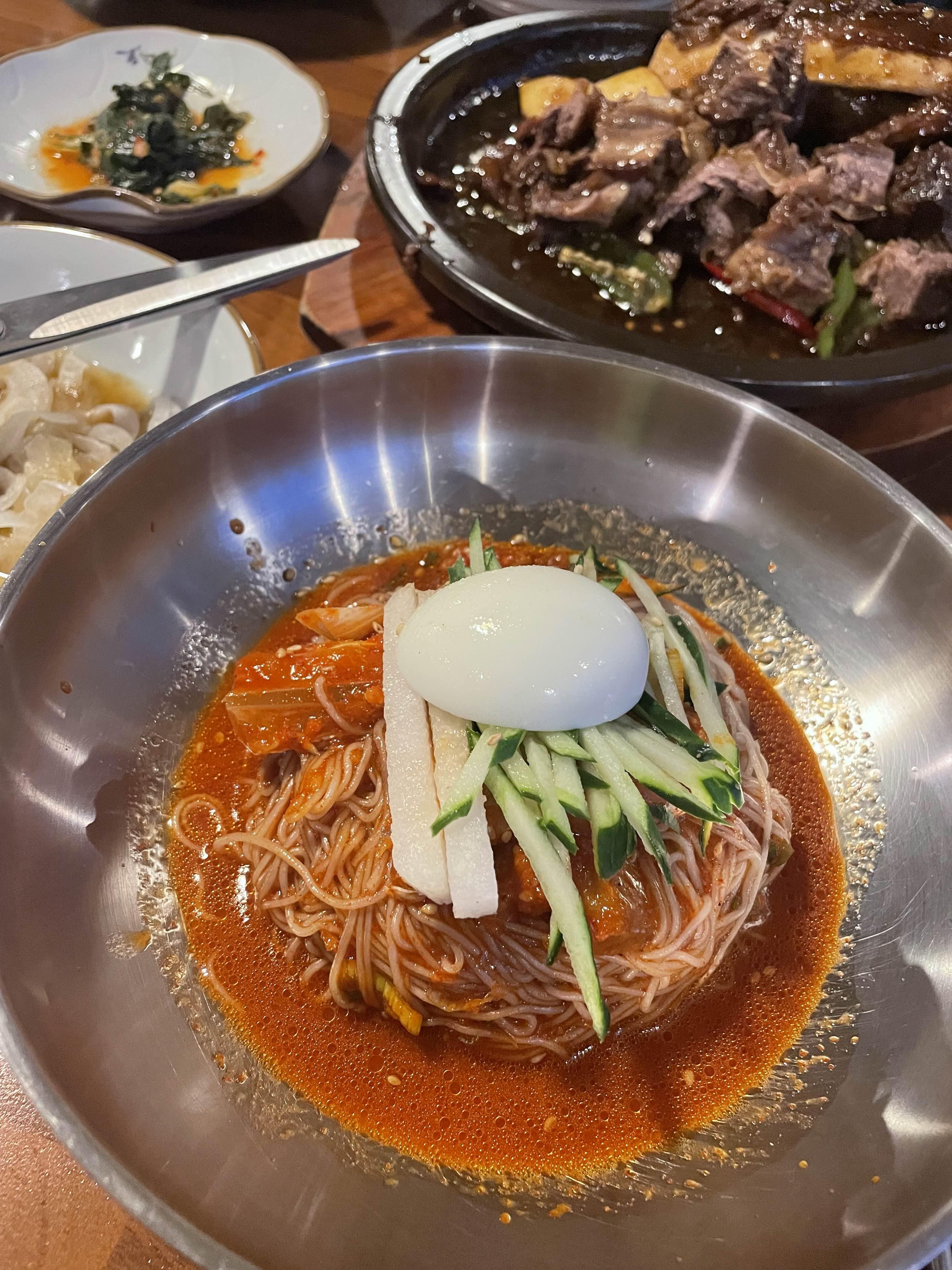 갈비찜과 냉면