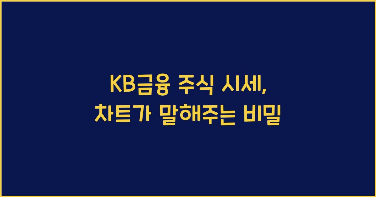 KB금융 주식 시세