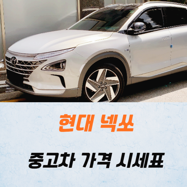 현대 넥쏘 중고차 가격 시세표 24년10월