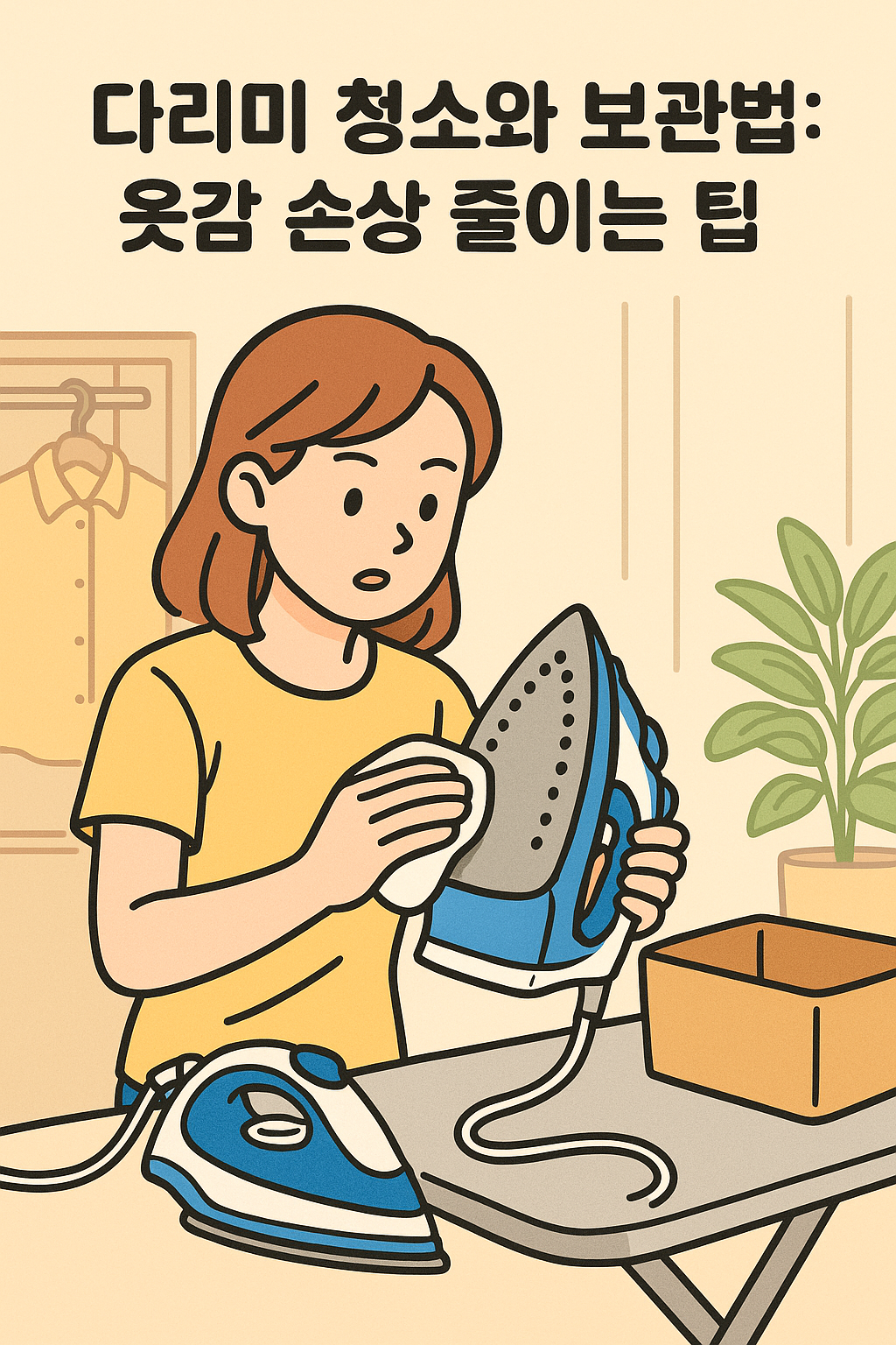 다리미 청소와 보관법: 옷감 손상 줄이는 팁