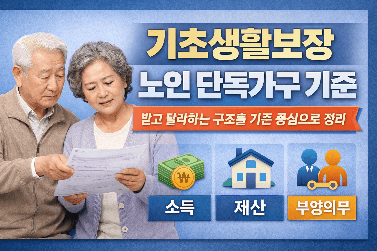 기초생활보장 노인 단독가구 기준 총정리-썸네일