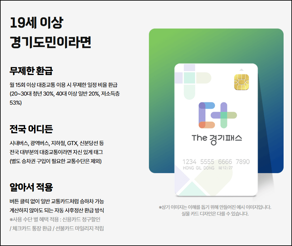 더 경기패스 신청방법 및 혜택