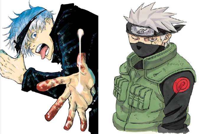 고죠 사토루(주술회전) vs 하타케 카카시(나루토) 천재 캐릭터 비교