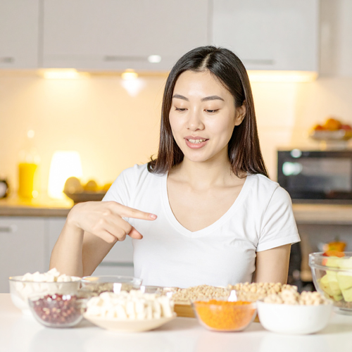 식물 기반 식품에서 얻는 단백질입니다