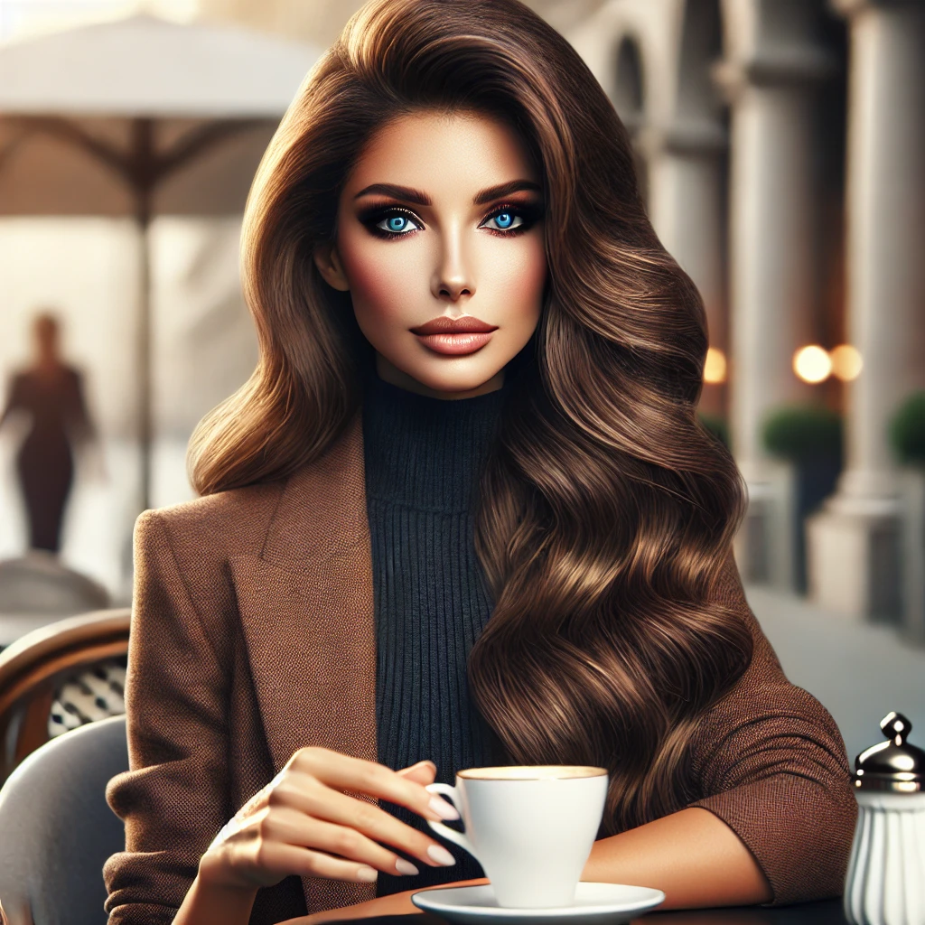 커피-마시는-여자