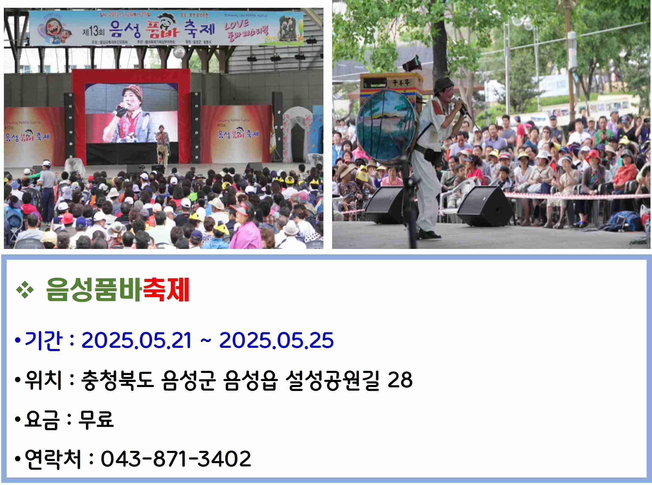 음성품바축제