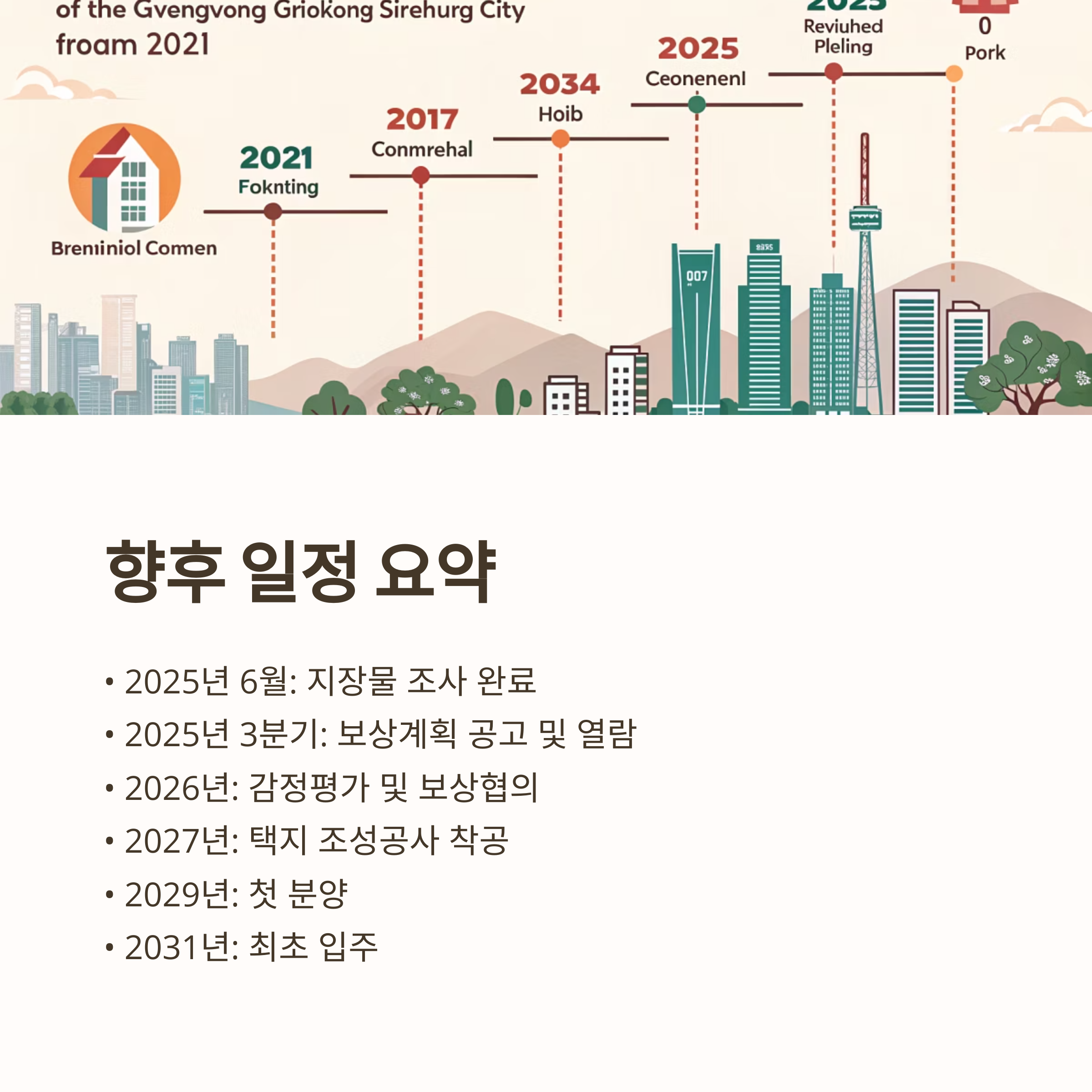 광명시흥신도시 보상일정