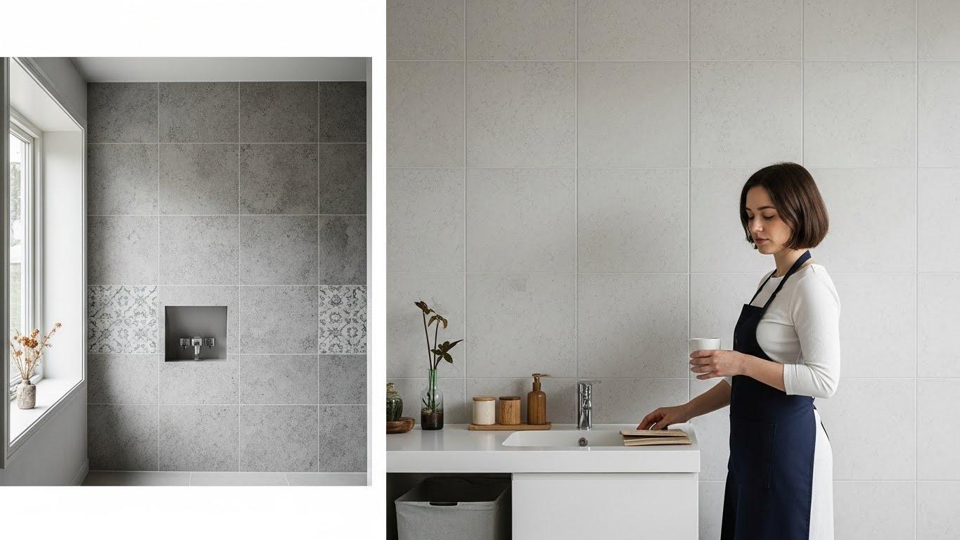 벽 인테리어 타일