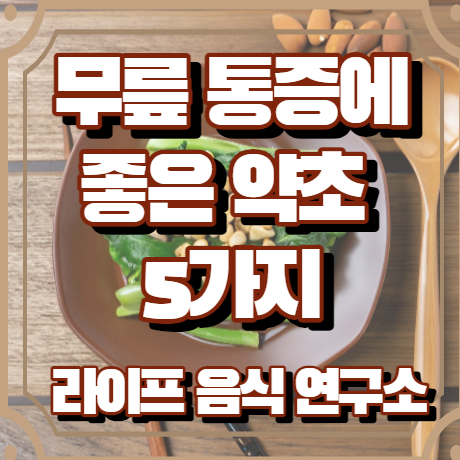 무릎 통증에 좋은 약초 5가지