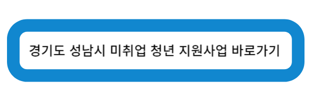 경기도 성남시 미취업 청년 지원사업 바로가기