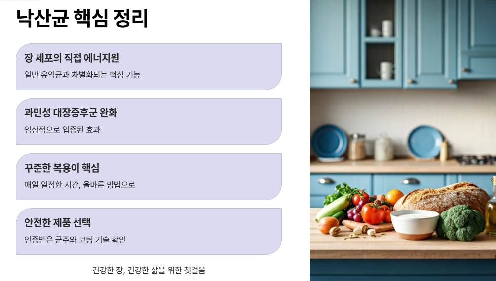 낙산균 최종 점검!