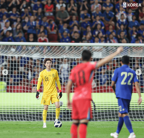 2026 북중미 월드컵 아시아 2차 예선 태국원정경기 한국승리