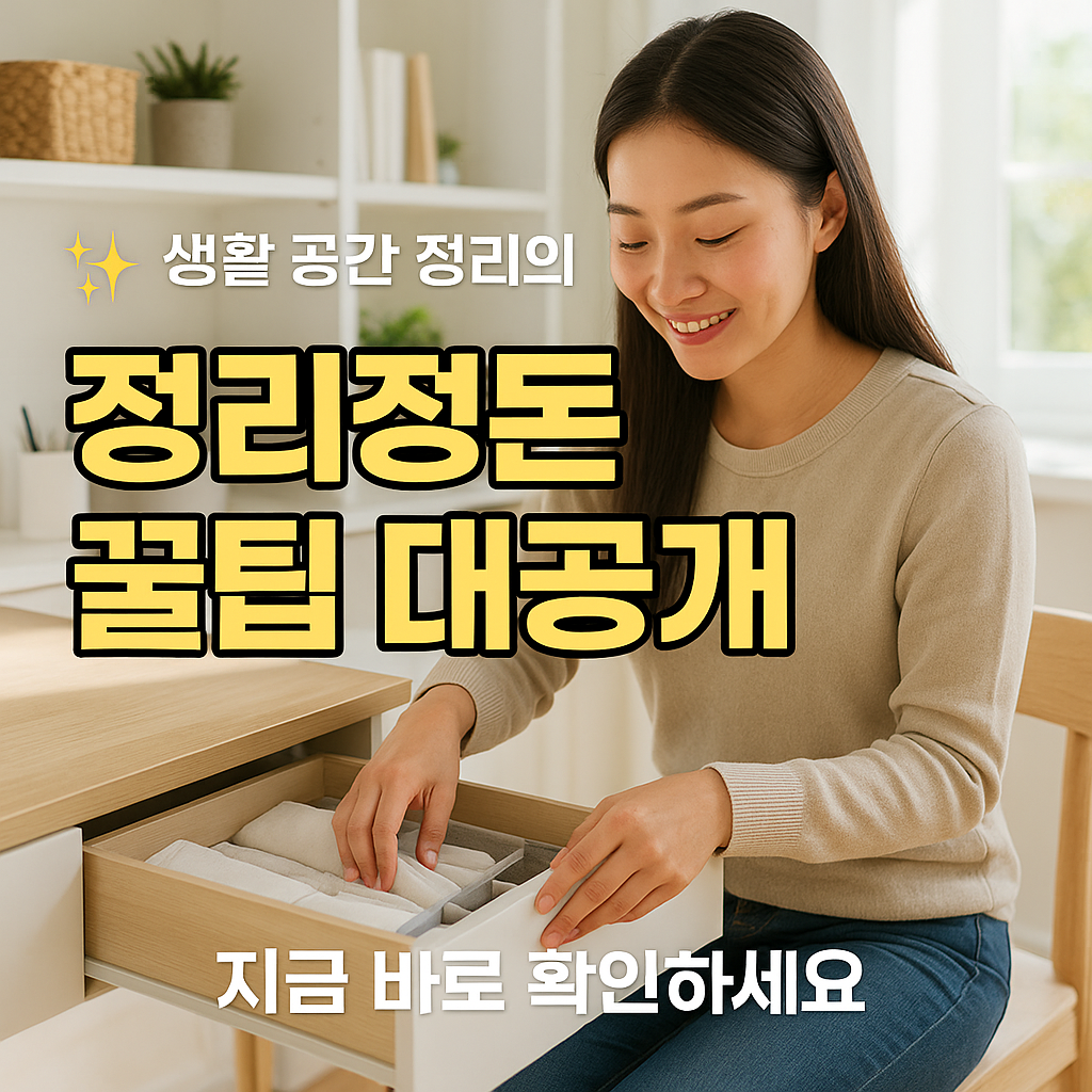 생활 속 정리정돈 꿀팁 대공개 🧹