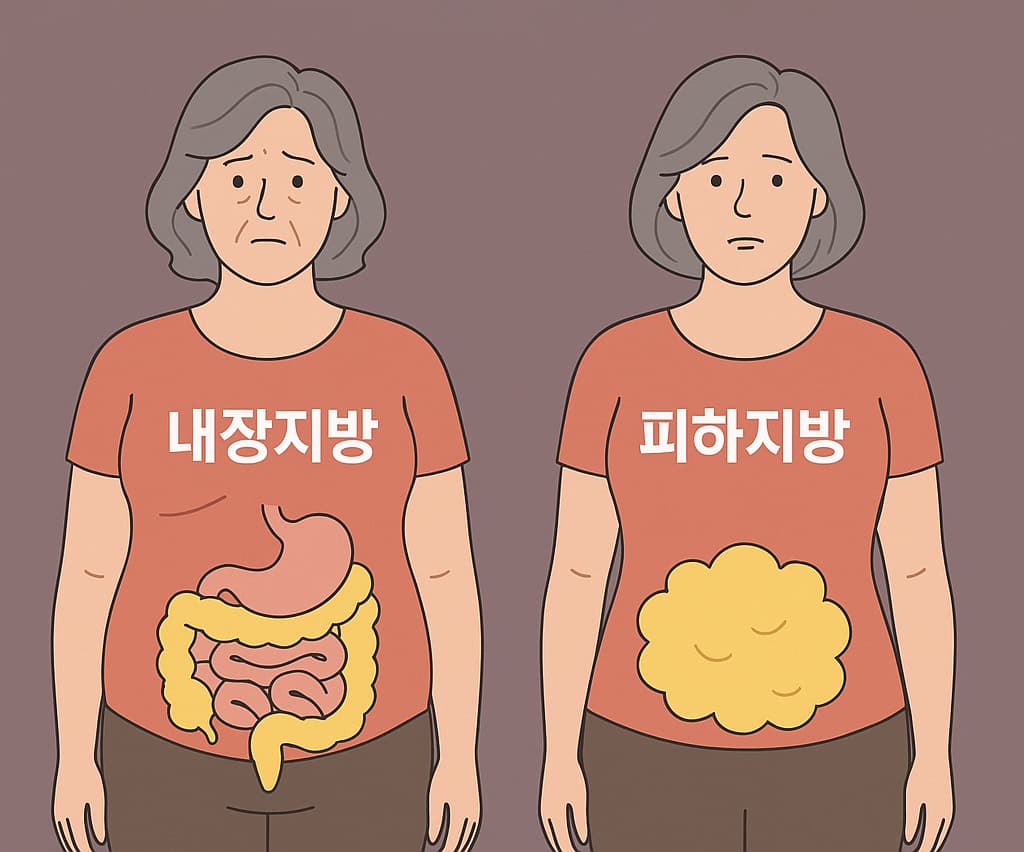 내장지방 vs 피하지방
