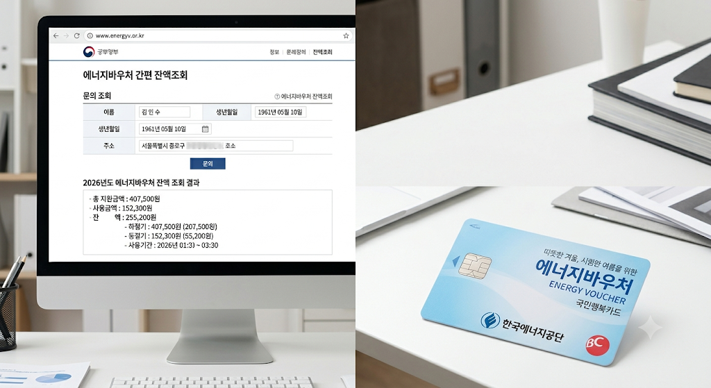 에너지바우처 잔액 조회 신청 기간