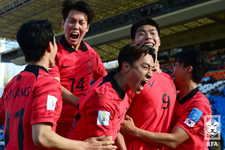 U-20월드컵에서 선전하는 대한민국 대표팀