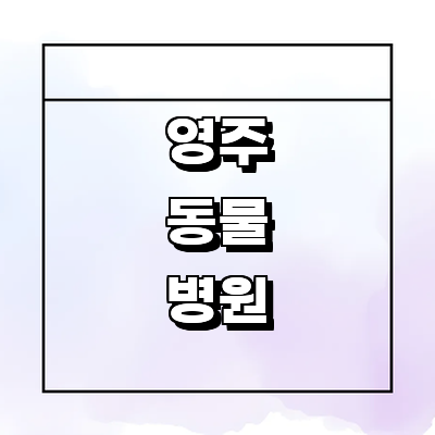 영주시 동물병원