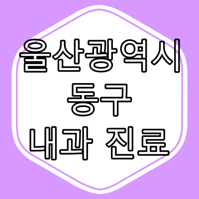 울산광역시 동구 내과 [전문의] 진료 동네 병원 완전정리