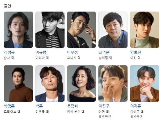 출연자분들