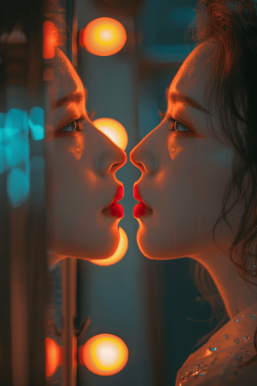 거울을-보고-있는-여성-이미지