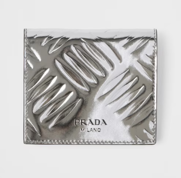 프라다 남자 반지갑 은색