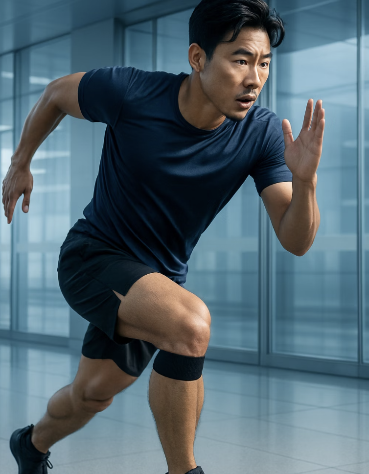 특정 통증 지점을 위한 '무릎밴드' (슬개골 밴드)