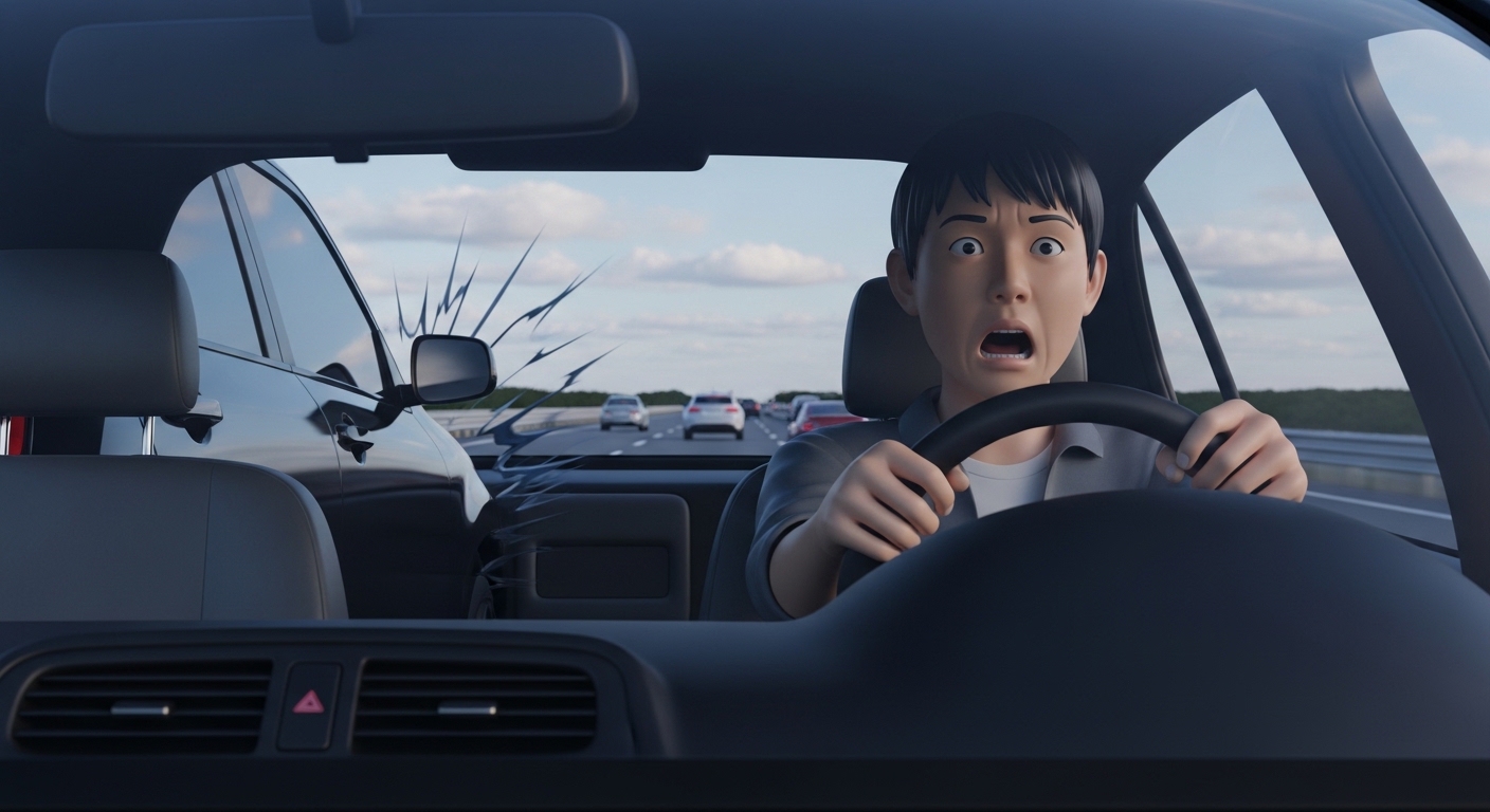 급차선변경, 100대0과실