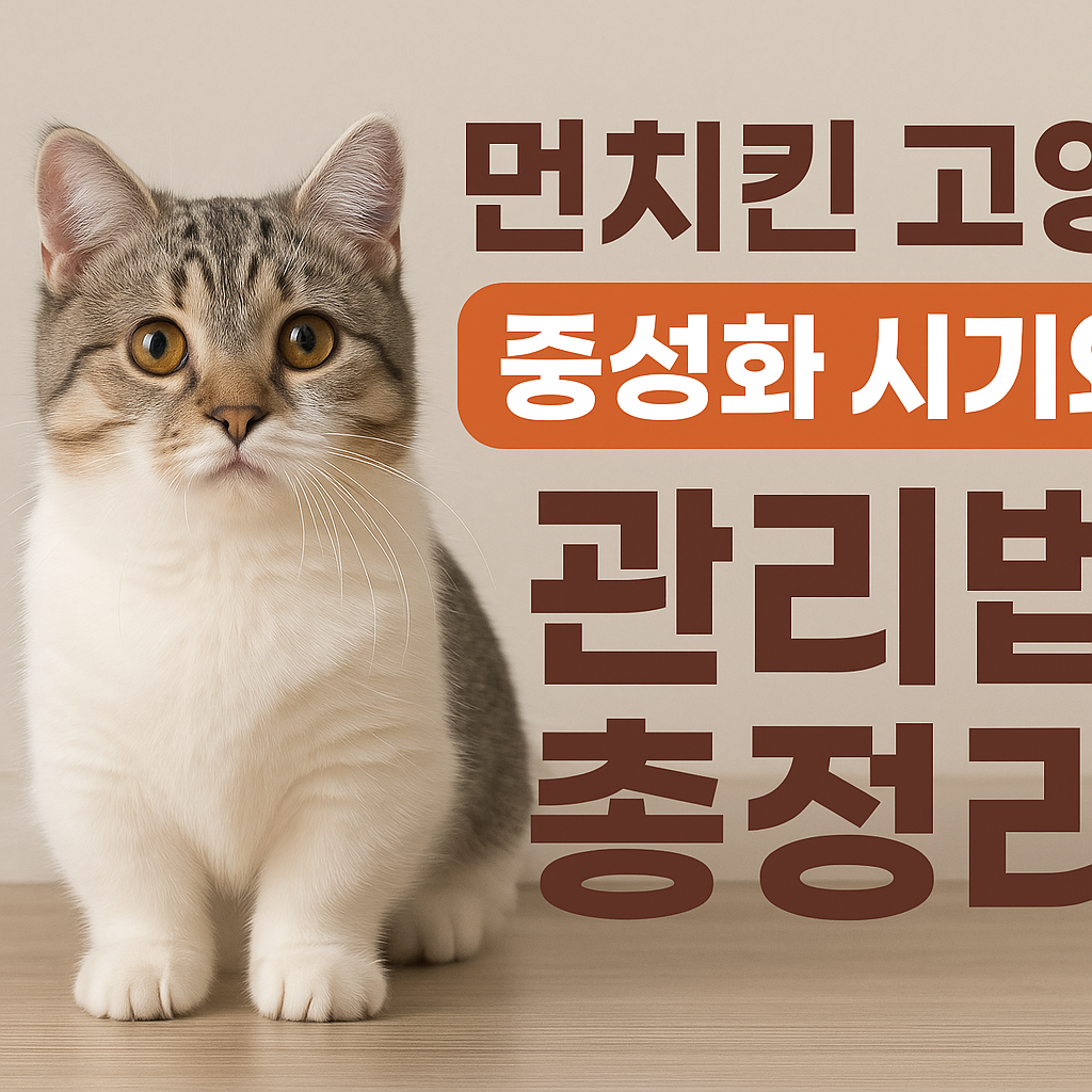 먼치킨 고양이 중성화