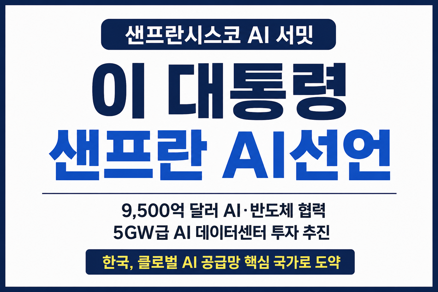 이 대통령 샌프란 AI선언과 한국 AI 공급망 전략 대표 이미지