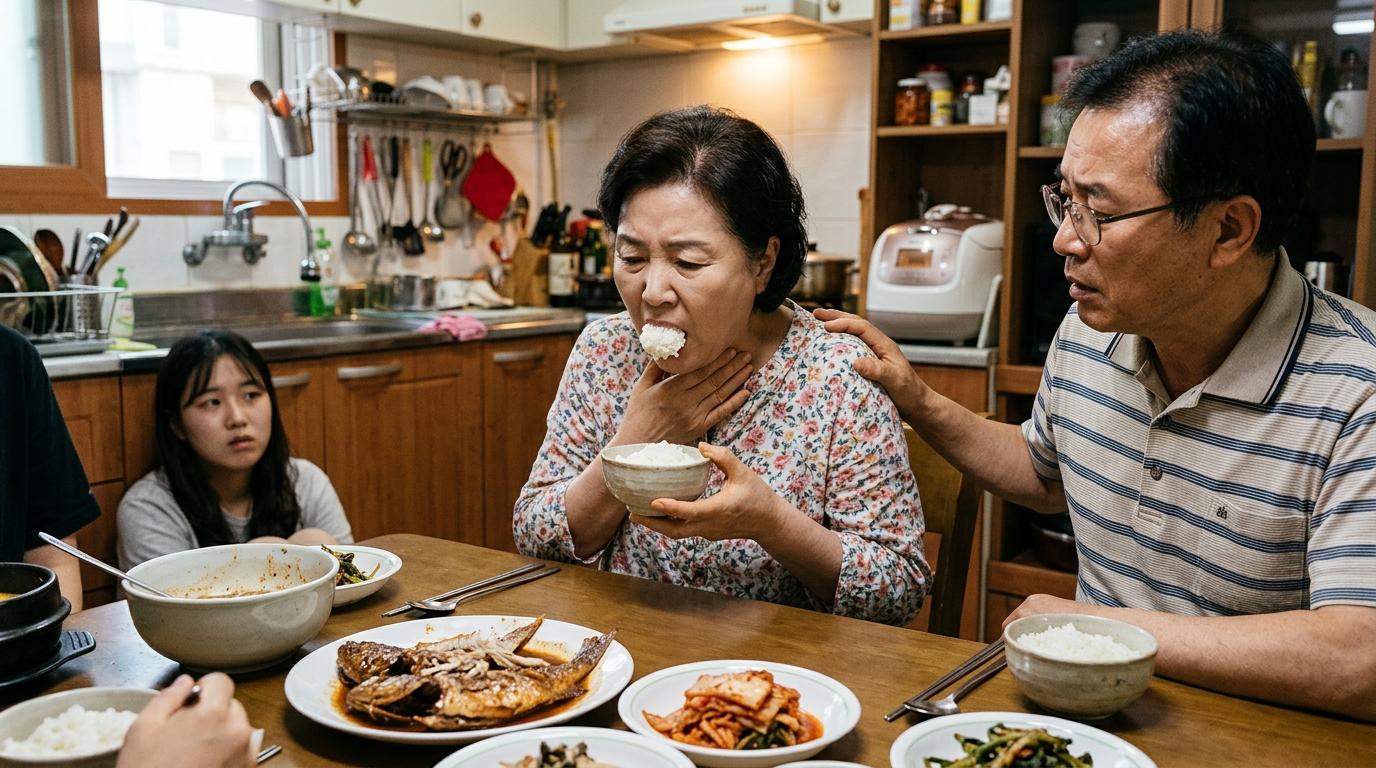 생선 가시가 목에 걸렸을 때의 민간요법