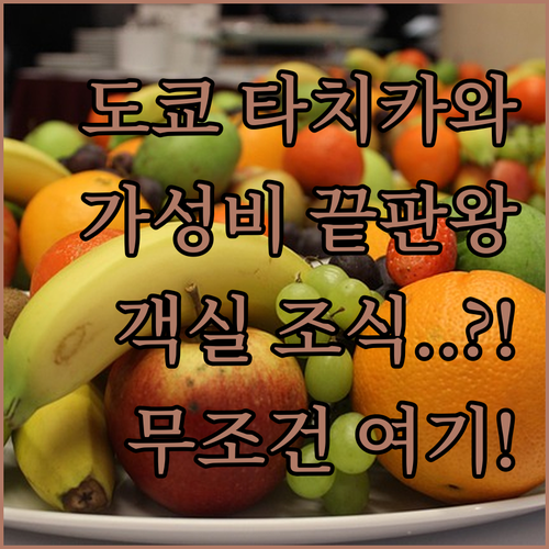 도쿄 타치카와 가성비 호텔 베스트 5..