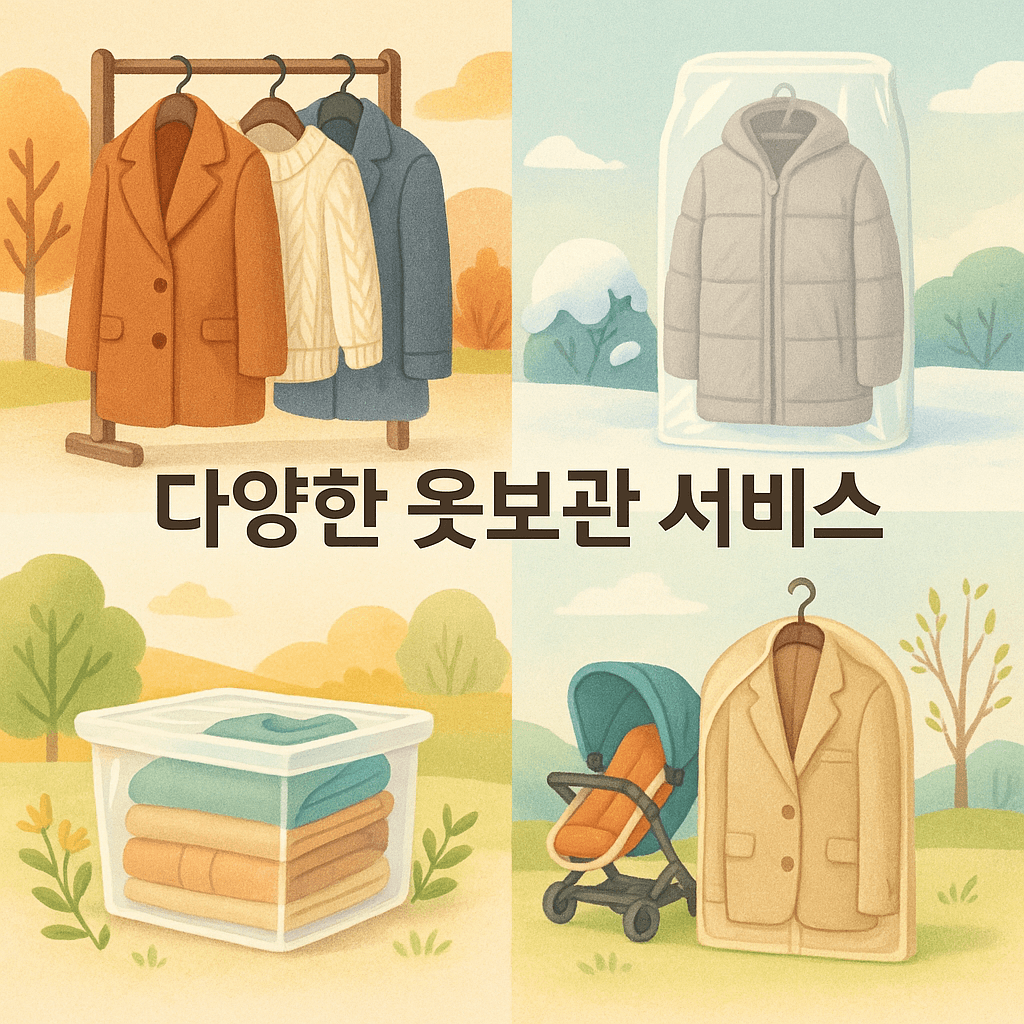 다양한 옷보관