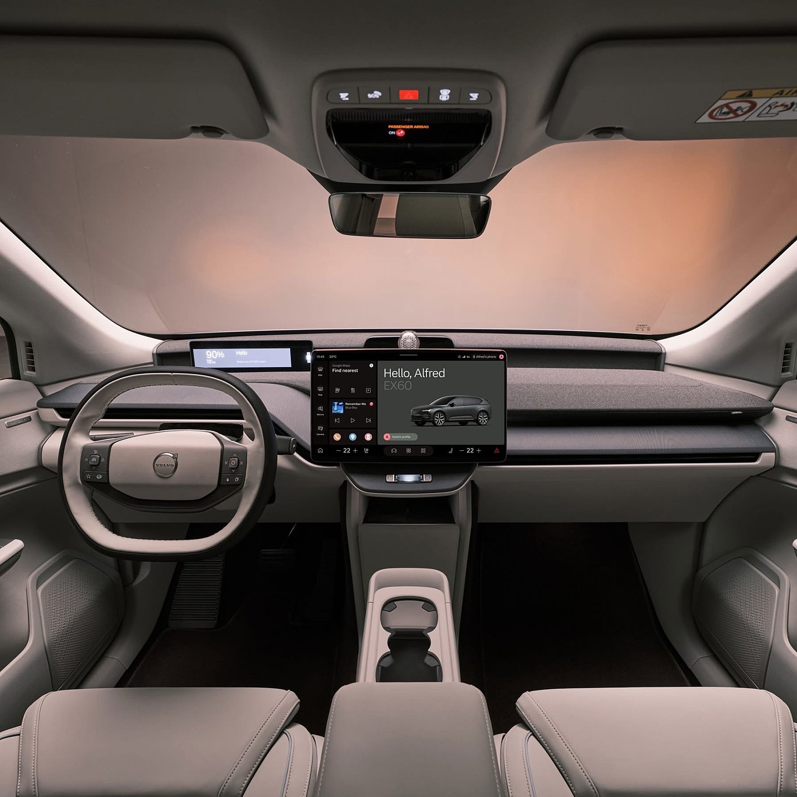 볼보 EX60 내부 사진