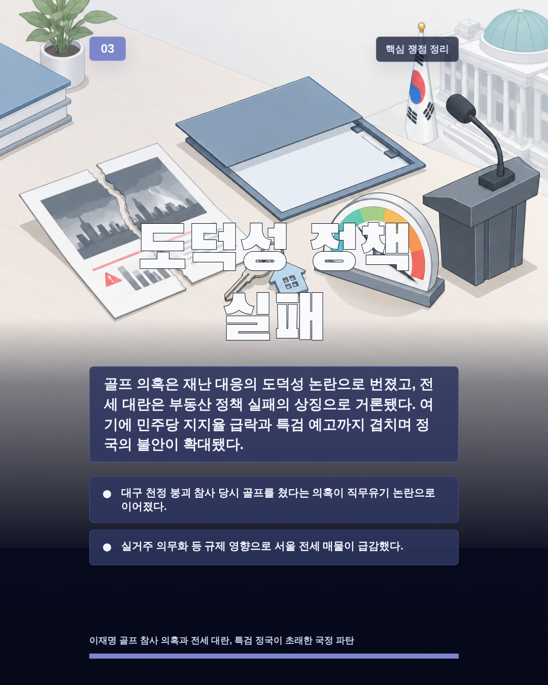 도덕성 정책 실패