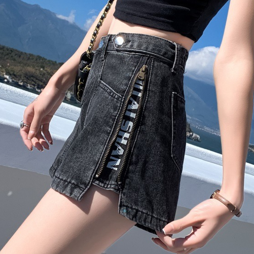 여성여름청바지 키작녀청바지 여자찢청 핫팬츠 여자연