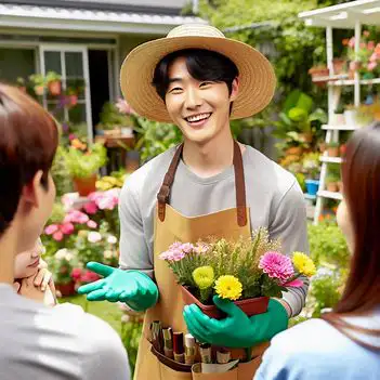 남성-원예치료사