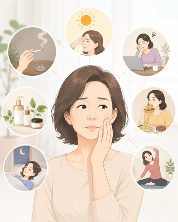중년피부 변화 원인과 관리 방법9