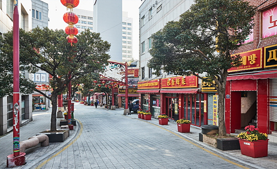 인천 차이나타운 도로