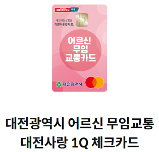 대전 어르신 무임 교통카드 5