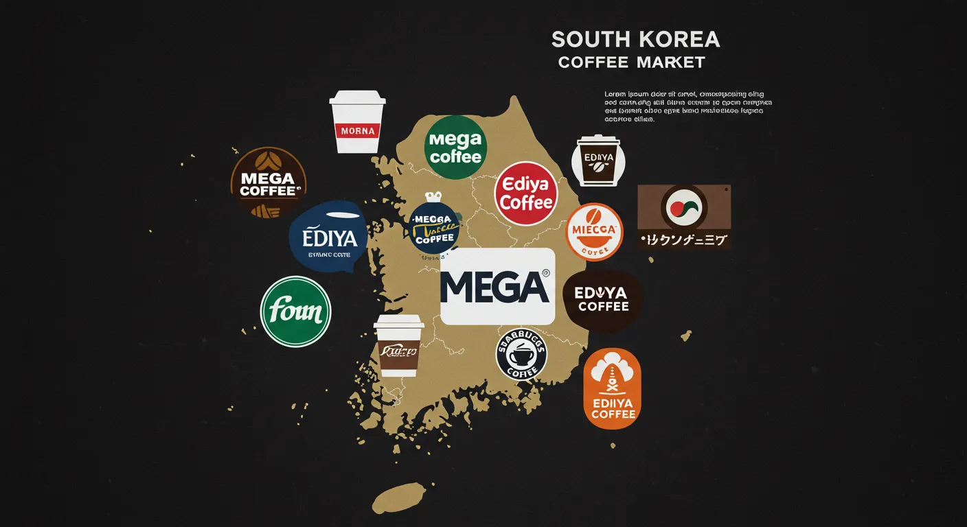 전국적으로 퍼져있는 커피브랜드 지도