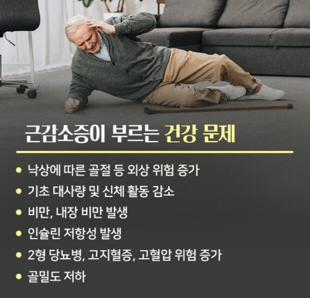 근감소증에 따른 건강문제