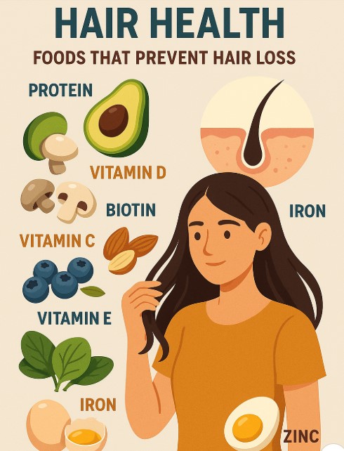 탈모와 영양의 관계를 보여주는 이미지