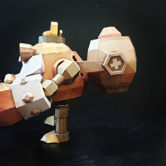 브롤스타즈 로보마이크 종이모형