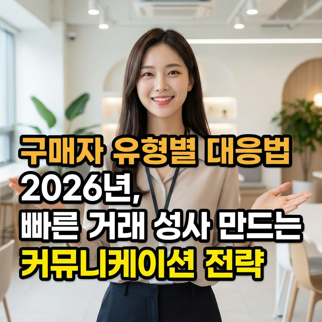 구매자 유형별 대응법 2026년 | 빠른 거래 성사 만드는 커뮤니케이션 전략