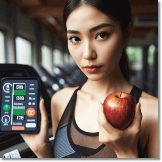 다이어트 중인 여성